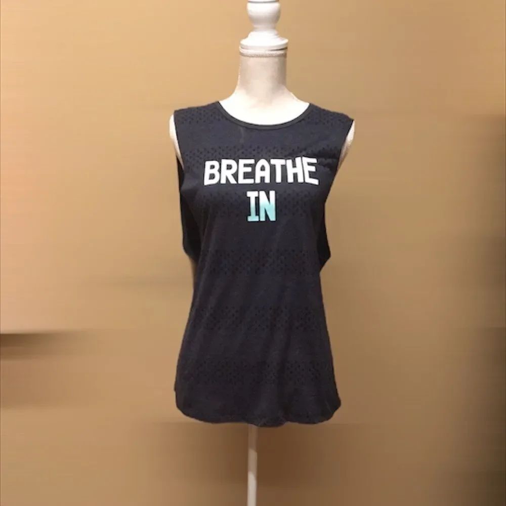 NWT Graphic Black Tee Tank